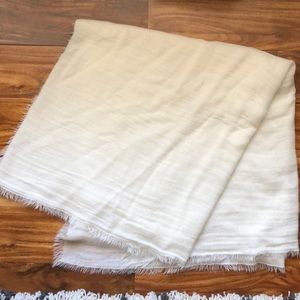 Blanket scarf, off white.  NWOT